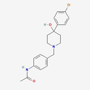 N-(4-{[4-(4-bromophenyl)-4-hydroxy-1-piperidinyl]methyl}phenyl)acetamide