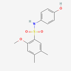 N-(4-hydroxyphenyl)-2-methoxy-4,5-dimethylbenzenesulfonamide