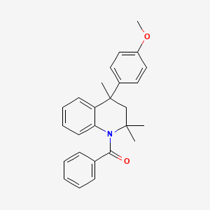 1-benzoyl-4-(4-methoxyphenyl)-2,2,4-trimethyl-1,2,3,4-tetrahydroquinoline