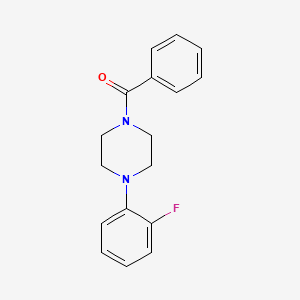 molecular formula C17H17FN2O B5074987 1-benzoyl-4-(2-fluorophenyl)piperazine 