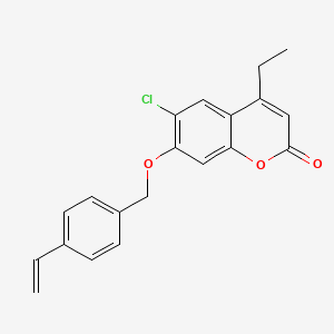 6-chloro-4-ethyl-7-[(4-vinylbenzyl)oxy]-2H-chromen-2-one