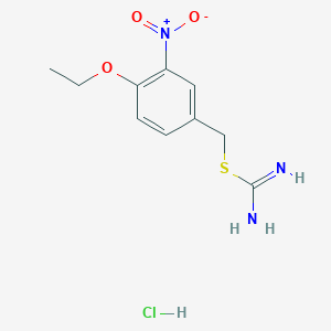 molecular formula C10H14ClN3O3S B5074993 4-ethoxy-3-nitrobenzyl imidothiocarbamate hydrochloride 