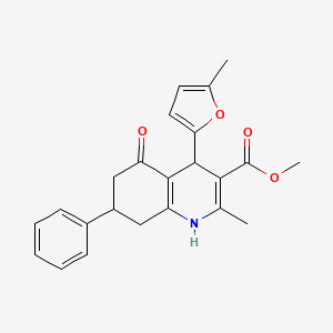 methyl 2-methyl-4-(5-methyl-2-furyl)-5-oxo-7-phenyl-1,4,5,6,7,8-hexahydro-3-quinolinecarboxylate