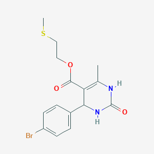 2-(Methylsulfanyl)ethyl 4-(4-bromophenyl)-6-methyl-2-oxo-1,2,3,4-tetrahydropyrimidine-5-carboxylate