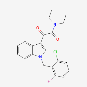 2-[1-(2-chloro-6-fluorobenzyl)-1H-indol-3-yl]-N,N-diethyl-2-oxoacetamide