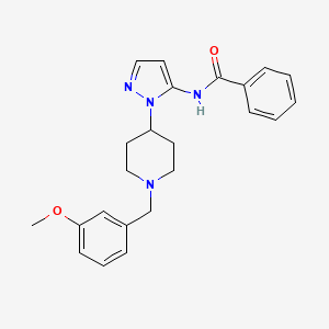 N-{1-[1-(3-methoxybenzyl)-4-piperidinyl]-1H-pyrazol-5-yl}benzamide