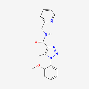 1-(2-methoxyphenyl)-5-methyl-N-(pyridin-2-ylmethyl)-1H-1,2,3-triazole-4-carboxamide