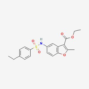 ethyl 5-{[(4-ethylphenyl)sulfonyl]amino}-2-methyl-1-benzofuran-3-carboxylate