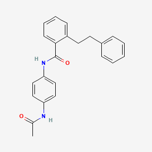 N-[4-(acetylamino)phenyl]-2-(2-phenylethyl)benzamide