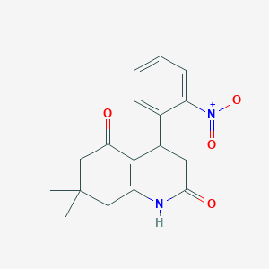 7,7-dimethyl-4-(2-nitrophenyl)-4,6,7,8-tetrahydro-2,5(1H,3H)-quinolinedione