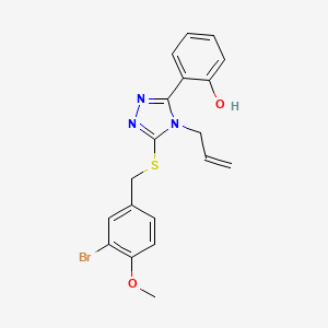 2-{4-allyl-5-[(3-bromo-4-methoxybenzyl)thio]-4H-1,2,4-triazol-3-yl}phenol