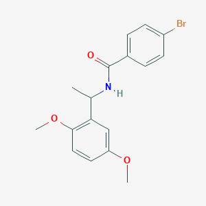 molecular formula C17H18BrNO3 B5075230 4-bromo-N-[1-(2,5-dimethoxyphenyl)ethyl]benzamide 