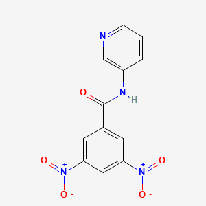 molecular formula C12H8N4O5 B5075232 3,5-dinitro-N-3-pyridinylbenzamide 