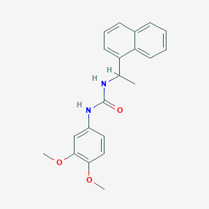 N-(3,4-Dimethoxyphenyl)-N'-[1-(1-naphthyl)ethyl]urea