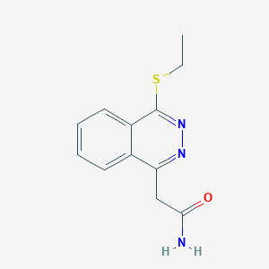 molecular formula C12H13N3OS B5075281 2-[4-(ethylthio)-1-phthalazinyl]acetamide 