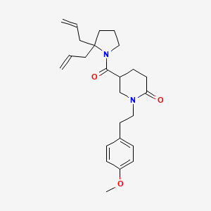 5-[(2,2-diallyl-1-pyrrolidinyl)carbonyl]-1-[2-(4-methoxyphenyl)ethyl]-2-piperidinone