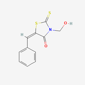 5-benzylidene-3-(hydroxymethyl)-2-thioxo-1,3-thiazolidin-4-one