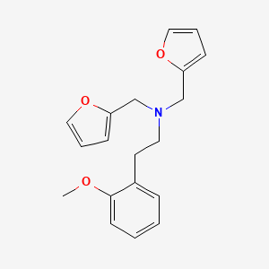 N,N-bis(2-furylmethyl)-2-(2-methoxyphenyl)ethanamine