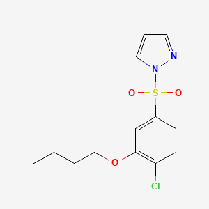 1-[(3-butoxy-4-chlorophenyl)sulfonyl]-1H-pyrazole