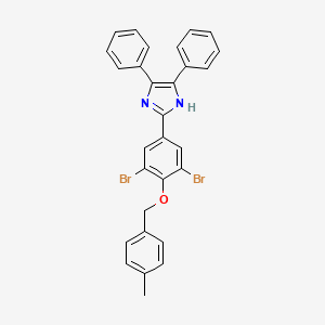 2-{3,5-dibromo-4-[(4-methylbenzyl)oxy]phenyl}-4,5-diphenyl-1H-imidazole