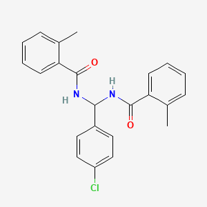 N,N'-[(4-chlorophenyl)methylene]bis(2-methylbenzamide)