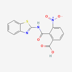 molecular formula C15H9N3O5S B5075405 2-[(1,3-benzothiazol-2-ylamino)carbonyl]-3-nitrobenzoic acid 