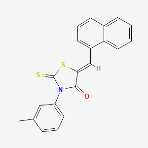 3-(3-methylphenyl)-5-(1-naphthylmethylene)-2-thioxo-1,3-thiazolidin-4-one