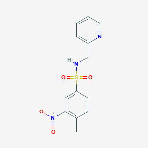 4-methyl-3-nitro-N-(2-pyridinylmethyl)benzenesulfonamide