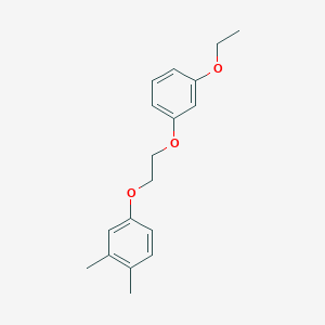 4-[2-(3-ethoxyphenoxy)ethoxy]-1,2-dimethylbenzene