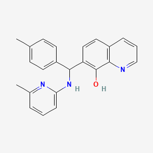 7-[(4-METHYLPHENYL)[(6-METHYLPYRIDIN-2-YL)AMINO]METHYL]QUINOLIN-8-OL