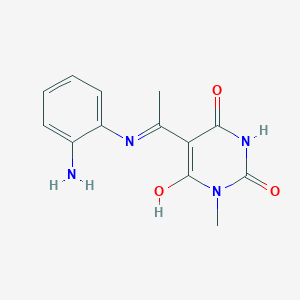 5-{1-[(2-aminophenyl)amino]ethylidene}-1-methyl-2,4,6(1H,3H,5H)-pyrimidinetrione