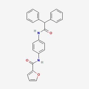 N-[4-(2,2-diphenylacetamido)phenyl]furan-2-carboxamide