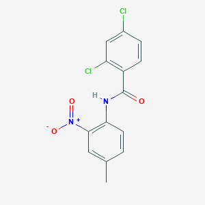 molecular formula C14H10Cl2N2O3 B5075518 2,4-dichloro-N-(4-methyl-2-nitrophenyl)benzamide CAS No. 5246-37-7