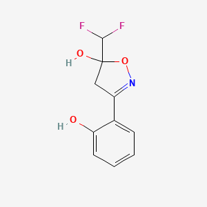 5-(Difluoromethyl)-3-(2-hydroxyphenyl)-4,5-dihydro-1,2-oxazol-5-ol