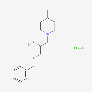 molecular formula C16H26ClNO2 B5075531 1-(benzyloxy)-3-(4-methyl-1-piperidinyl)-2-propanol hydrochloride 