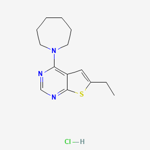 4-(1-azepanyl)-6-ethylthieno[2,3-d]pyrimidine hydrochloride