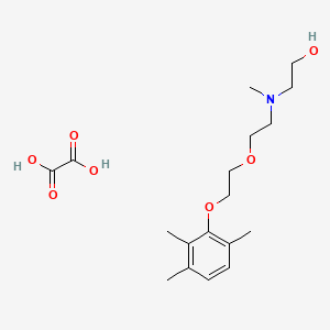 molecular formula C18H29NO7 B5075568 2-(methyl{2-[2-(2,3,6-trimethylphenoxy)ethoxy]ethyl}amino)ethanol ethanedioate (salt) 