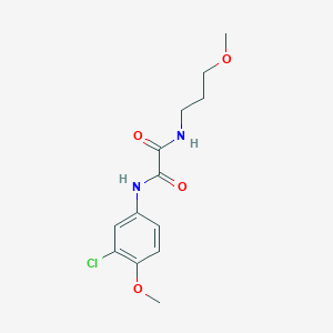 molecular formula C13H17ClN2O4 B5075584 N-(3-chloro-4-methoxyphenyl)-N'-(3-methoxypropyl)ethanediamide 