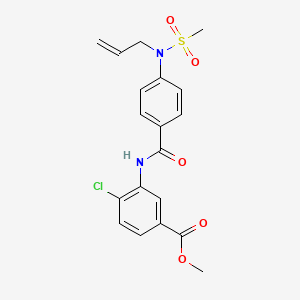 methyl 3-({4-[allyl(methylsulfonyl)amino]benzoyl}amino)-4-chlorobenzoate