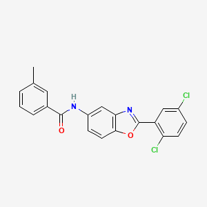 N-[2-(2,5-dichlorophenyl)-1,3-benzoxazol-5-yl]-3-methylbenzamide