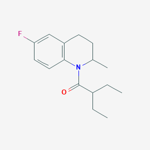 1-(2-ethylbutanoyl)-6-fluoro-2-methyl-1,2,3,4-tetrahydroquinoline