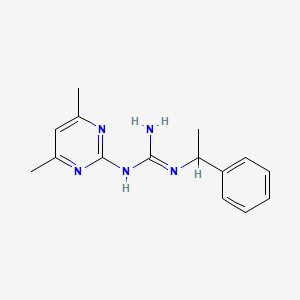 N-(4,6-dimethyl-2-pyrimidinyl)-N'-(1-phenylethyl)guanidine