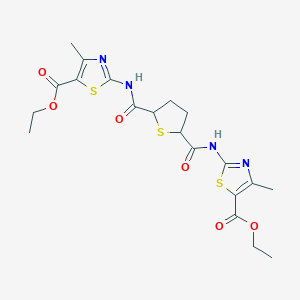 diethyl 2,2'-[tetrahydrothiene-2,5-diylbis(carbonylimino)]bis(4-methyl-1,3-thiazole-5-carboxylate)