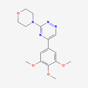 molecular formula C16H20N4O4 B5075681 3-(4-morpholinyl)-5-(3,4,5-trimethoxyphenyl)-1,2,4-triazine 