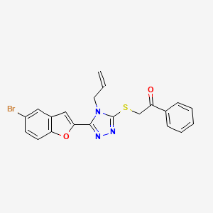 2-{[4-allyl-5-(5-bromo-1-benzofuran-2-yl)-4H-1,2,4-triazol-3-yl]thio}-1-phenylethanone