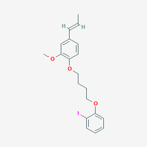 molecular formula C20H23IO3 B5075765 1-[4-(2-iodophenoxy)butoxy]-2-methoxy-4-(1-propen-1-yl)benzene 