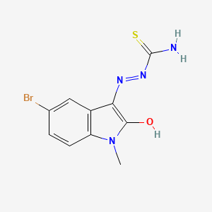 molecular formula C10H9BrN4OS B5075788 5-bromo-1-methyl-1H-indole-2,3-dione 3-thiosemicarbazone 