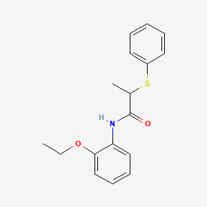 molecular formula C17H19NO2S B5075798 N-(2-ethoxyphenyl)-2-(phenylthio)propanamide 