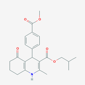 2-Methylpropyl 4-[4-(methoxycarbonyl)phenyl]-2-methyl-5-oxo-1,4,5,6,7,8-hexahydroquinoline-3-carboxylate