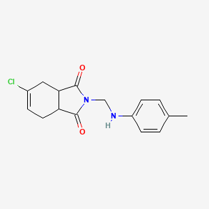 5-chloro-2-{[(4-methylphenyl)amino]methyl}-3a,4,7,7a-tetrahydro-1H-isoindole-1,3(2H)-dione